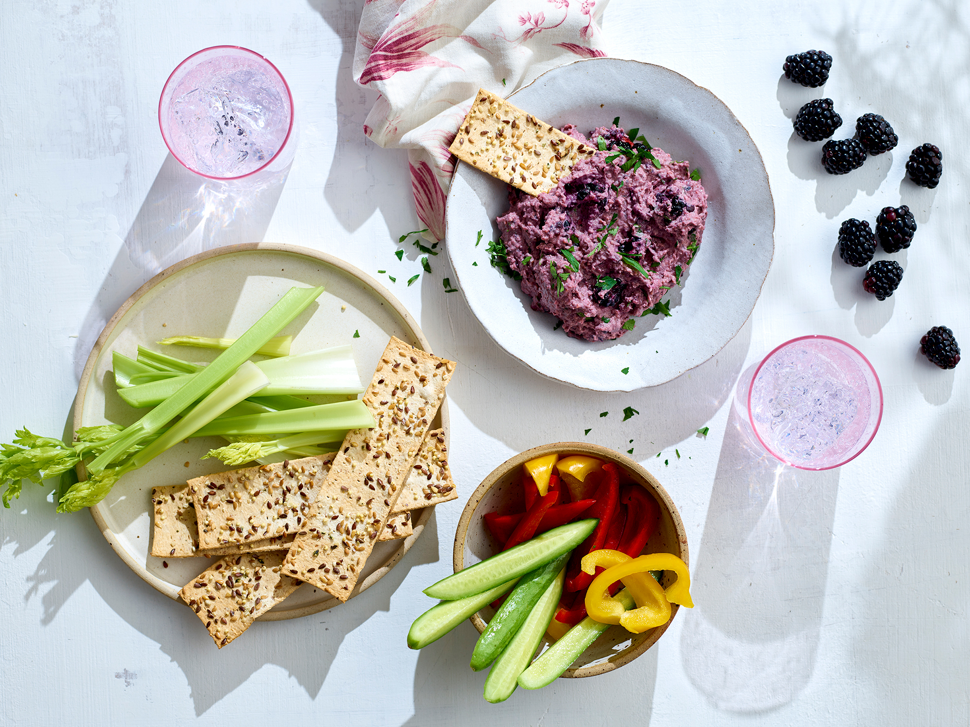 Blackberry and Beetroot Humus
